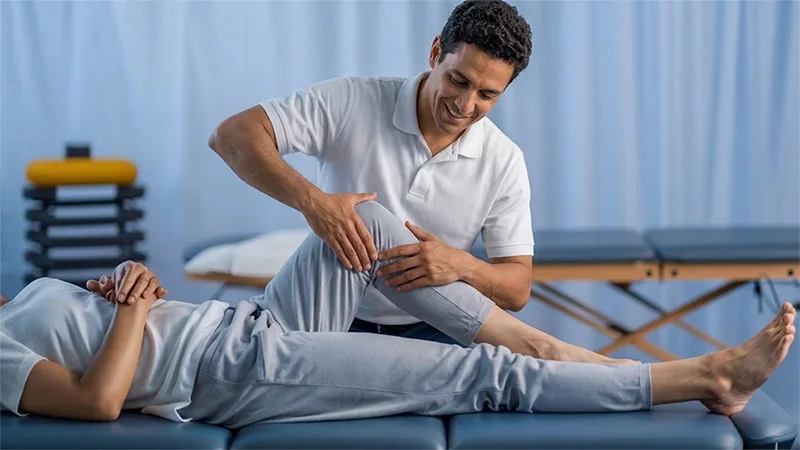 physiotherapy appointment staff working
